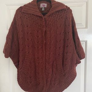 Dex Poncho rust colour